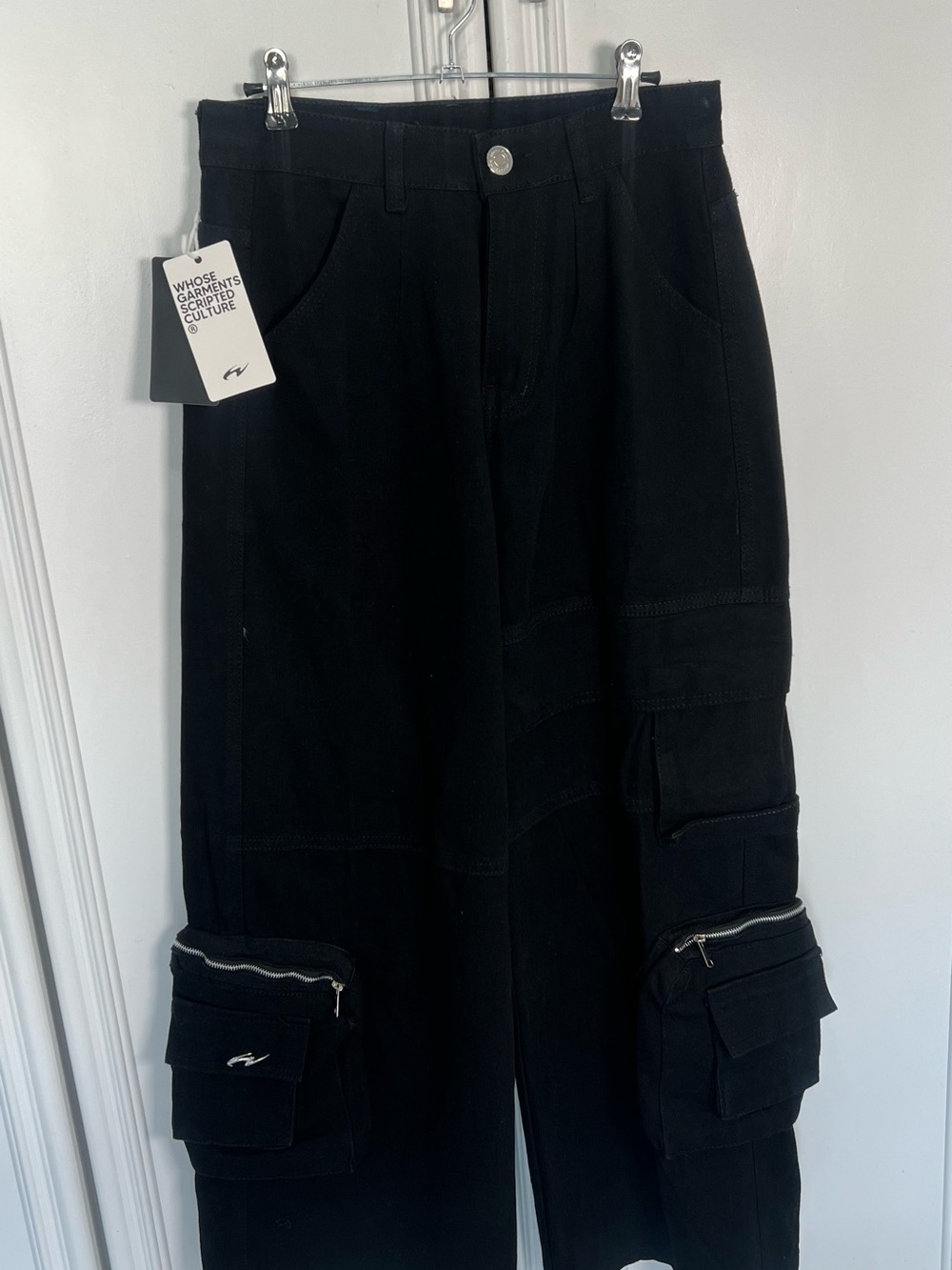 Black Cargo Jeans